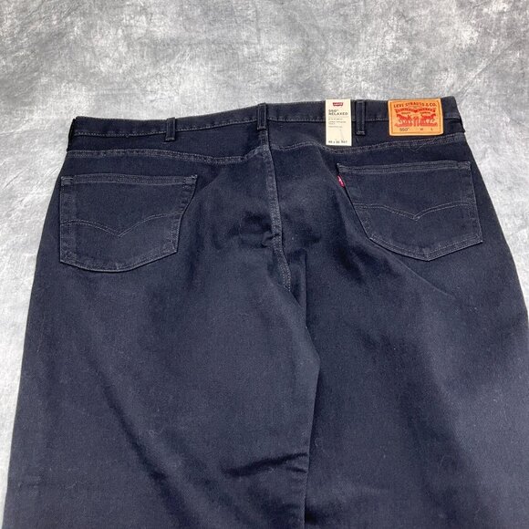 Levis 550 Jeans Men 48W x 30L‎ BT Black Relaxed Taper Leg High Rise Cotton NWT - Picture 13 of 14